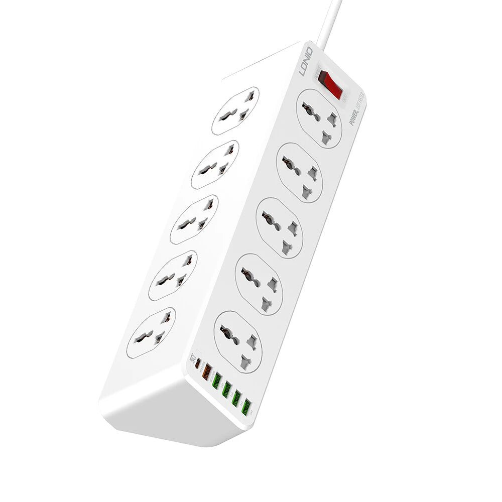 LDNIO 30W 6-Port USB Charger Power Strip Surge Protector 220V