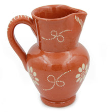 Load image into Gallery viewer, Hand-painted Traditional Portuguese Pottery Glazed Terracotta Wine Sangria Pitcher (Food Safe)
