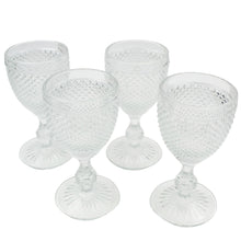 Load image into Gallery viewer, Vista Alegre Bicos Clear Red Wine Goblets, Set of 4
