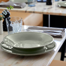 Load image into Gallery viewer, Costa Nova Friso 10&quot; Sage Green Soup/Pasta Plate Set
