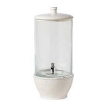 Load image into Gallery viewer, Casafina Fontana 19&quot; White Glass Drink Dispenser With Stand
