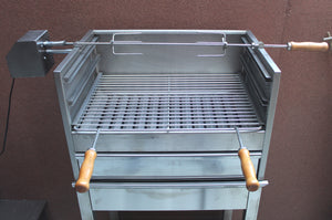 BBQ Charcoal Grill Aisi 304 Stainless Steel, Handmade in Portugal
