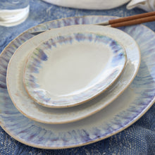 Load image into Gallery viewer, Costa Nova Brisa 11&quot; Ria Blue Oval Dinner Plate/Platter Set

