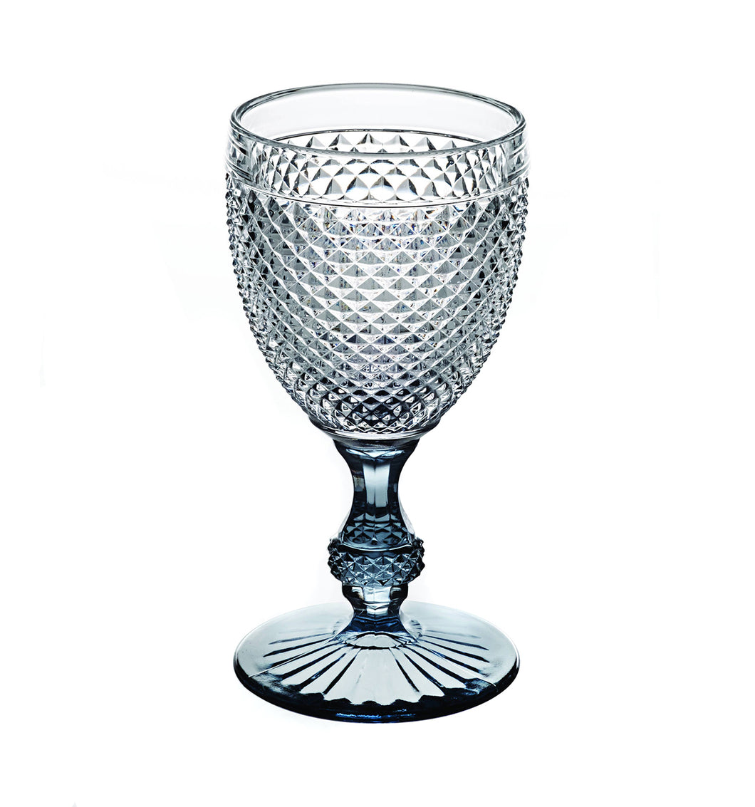 Vista Alegre Bicos Goblet with Grey Stem, Set of 4