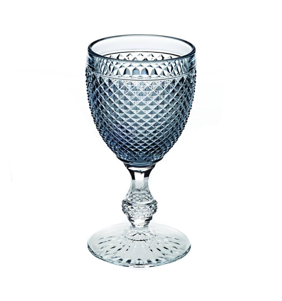 Vista Alegre Bicos Goblet with Grey Top, Set of 4