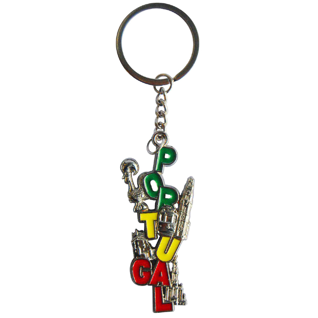 Traditional Portuguese Rooster Metal Keychain GS2206