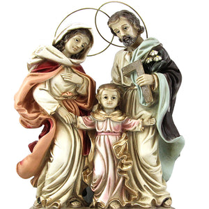 13.5" Holy Family Religious Statue Virgin Mary, Saint Joseph and Child Jesus