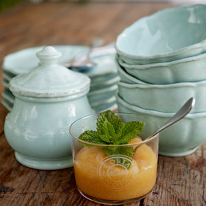 Casafina Impressions 8 oz. Robins Egg Blue Tea Cup and Saucer Set