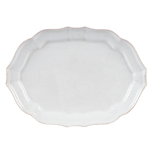 Casafina Impressions 18" White Oval Platter