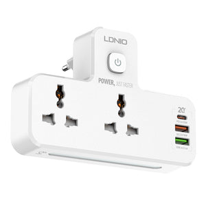 LDNIO 20W 3-Port USB Charger Extension Power Strip Universal Adapter Dual Voltage