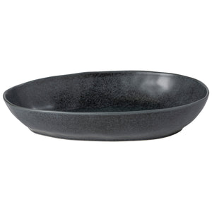 Costa Nova Livia 14" Matte Black Oval Baker