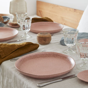 Costa Nova Livia 9" Mauve Rose Salad/Dessert Plate Set