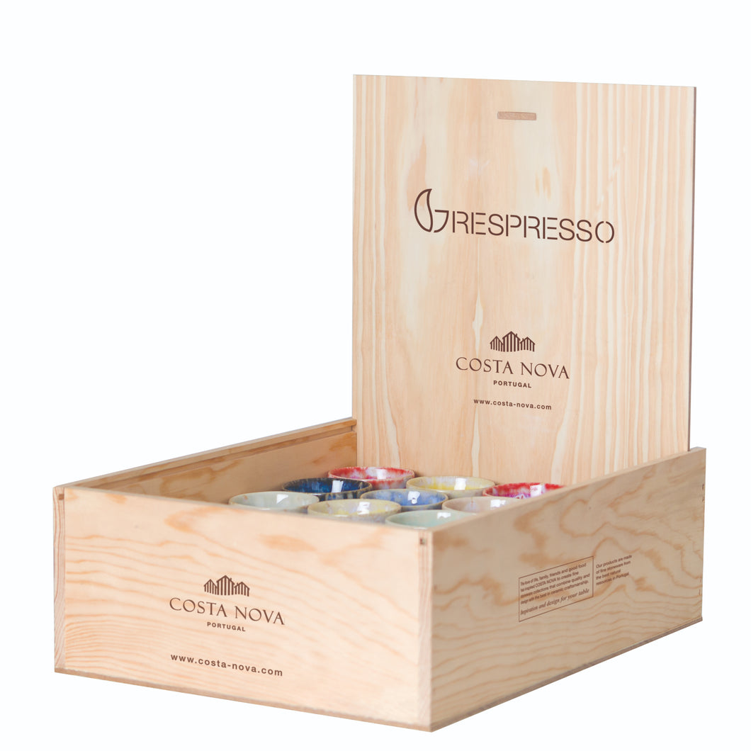 Costa Nova Grespresso Set of 40 Espresso Cups with Gift Box