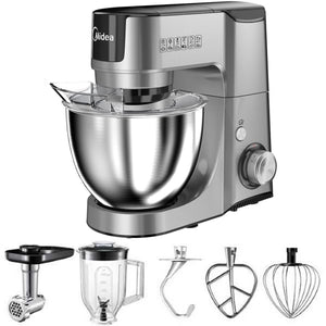 Midea Bm2096 Kitchen Machine Stand Mixer Blender & Meat Grinder 220 Volts Export Only Silver Combo