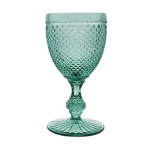 Load image into Gallery viewer, Vista Alegre Bicos Mint Green Water Goblets, Set of 4
