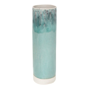 Costa Nova Madeira 12" Blue Cylinder Vase