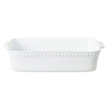Load image into Gallery viewer, Costa Nova Pearl 15&quot; White Rectangular Baker
