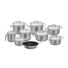 Load image into Gallery viewer, Silampos Professional Tejo 17 Pieces Stainless Steel Cookware Set, Made In Portugal
