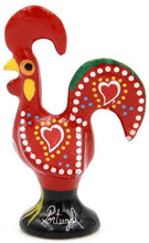 Load image into Gallery viewer, 2&quot; Traditional Portuguese Aluminum Decorative Figurine Good Luck Rooster Galo de Barcelos - Set of 3
