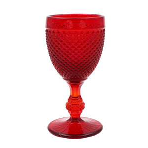 Vista Alegre Bicos Red Cordial Liquor Glasses, Set of 4