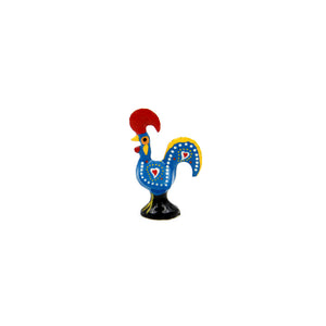 1.5" Traditional Portuguese Aluminum Decorative Good Luck Barcelos Rooster - Set of 6