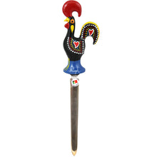 Load image into Gallery viewer, Traditional Portuguese Aluminum Barcelos Rooster Letter Envelope Mail Opener
