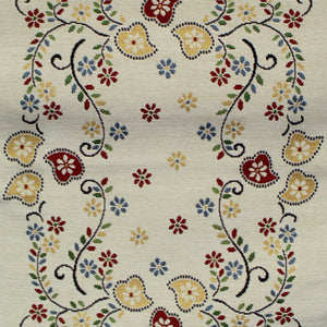 55" Traditional Portuguese Rooster Beige Table Runner