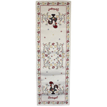 Load image into Gallery viewer, 55&quot; Traditional Portuguese Rooster Beige Table Runner
