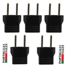 Load image into Gallery viewer, 5 X USA US to EU Europe Type C Travel Power Adapter Converter Wall Plug
