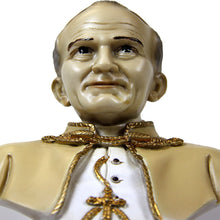 Load image into Gallery viewer, Hand Painted Pope Saint John Paul II Bust Statue Religious Figurine #600
