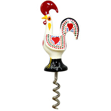 Load image into Gallery viewer, Traditional Portuguese Aluminum Rooster Figurine Corkscrew Wine Bottle Opener
