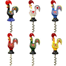 Load image into Gallery viewer, Traditional Portuguese Aluminum Rooster Figurine Corkscrew Wine Bottle Opener

