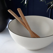 Load image into Gallery viewer, Costa Nova Augusta 11&quot; Natural-Black Serving Bowl

