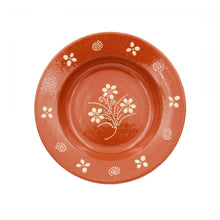 Load image into Gallery viewer, Portuguese Pottery Hand-painted Terracotta Soup Plate - Set of 4
