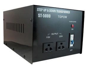 5000W Watt 110 to 220 Electrical Power Voltage Converter Transformer 220 to 100