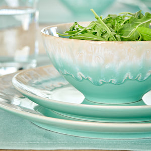 Casafina Taormina 9" Aqua Salad Plate Set
