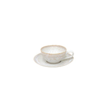 Load image into Gallery viewer, Casafina Taormina 7 oz. White Tea Cup and Saucer Set
