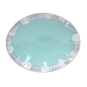 Casafina Taormina 16" Aqua Oval Platter