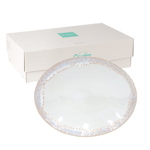 Casafina Taormina 16" White Oval Platter