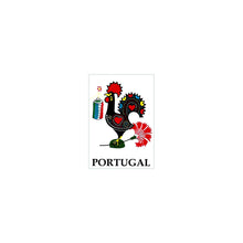 Load image into Gallery viewer, Traditional Portuguese Good Luck Barcelos Rooster Vinyl Sticker, Set of 3
