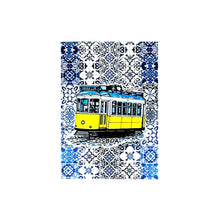 Load image into Gallery viewer, Traditional Portuguese Tiles With Lisbon Tram Vinyl Sticker, Set of 3

