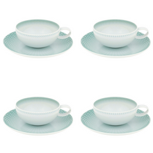 Load image into Gallery viewer, Vista Alegre Venezia Porcelain Tea Cup &amp; Saucer Set of 4
