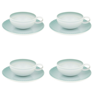 Vista Alegre Venezia Porcelain Tea Cup & Saucer Set of 4 – Portugalia ...