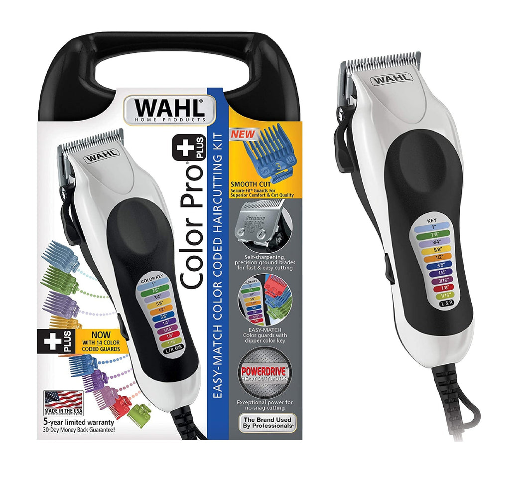 Wahl Color Pro Plus Haircut Clipper Kit 79752-058 , 220 Volts Export Only - Not for USA
