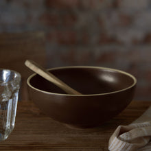 Load image into Gallery viewer, Casafina Monterosa 8&quot; Chocolate Latte Ramen Bowl Set
