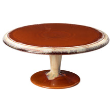 Load image into Gallery viewer, Casafina Poterie 13&quot; Caramel Latte Footed Plate
